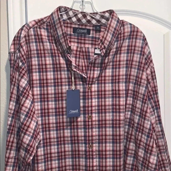 Roundtree & Yorke Casual Button Down Shirt XXL NWT - Picture 1 of 14